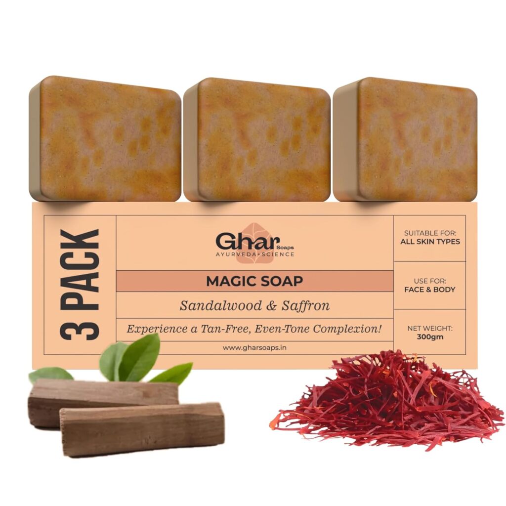 Saffron Sandal Chandan Homemade Soap